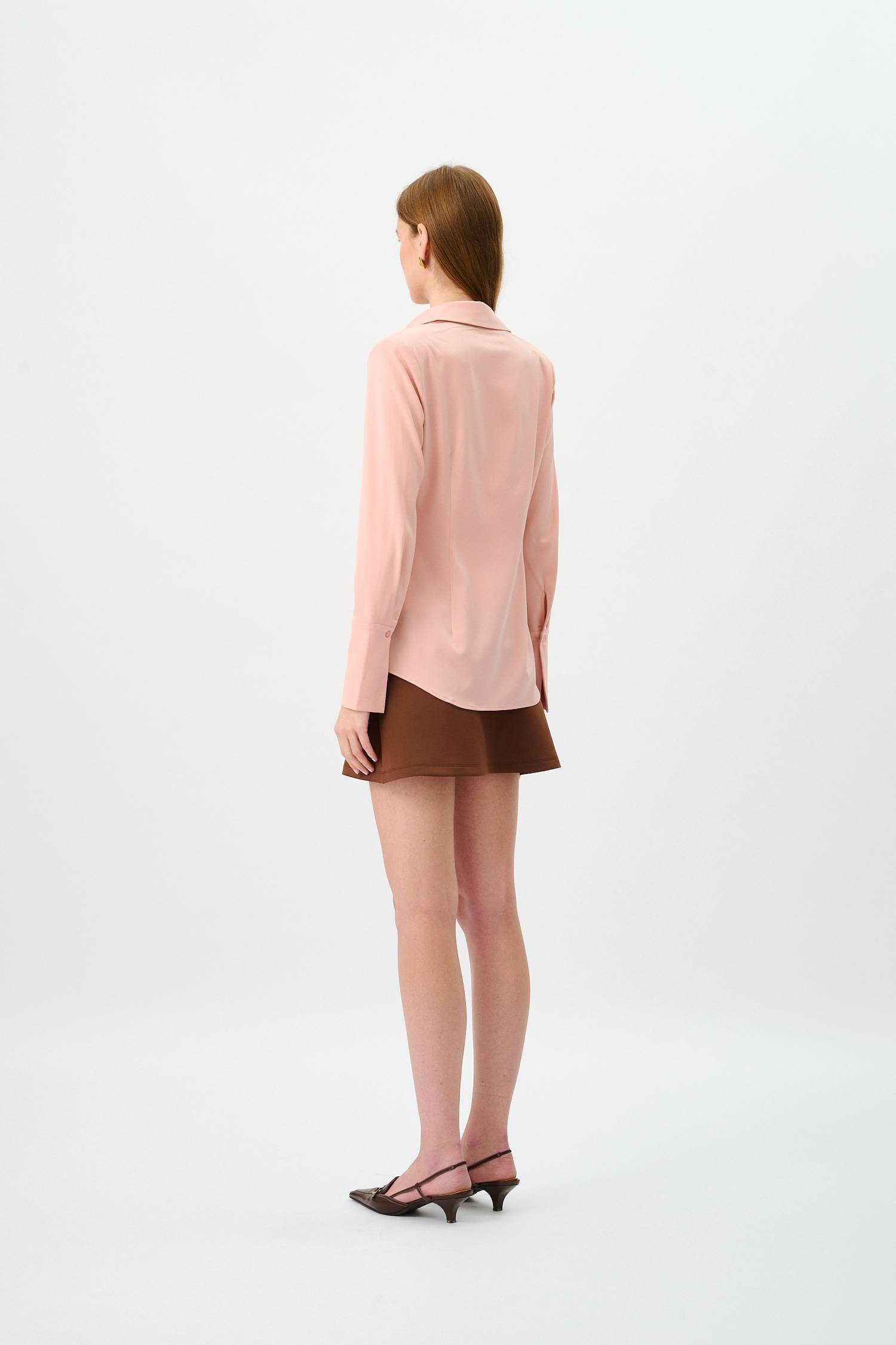 Structured Shirt | Musk Satin