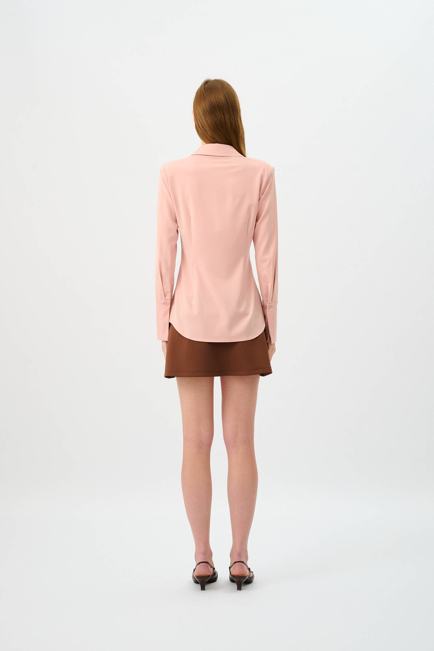 Structured Shirt | Musk Satin