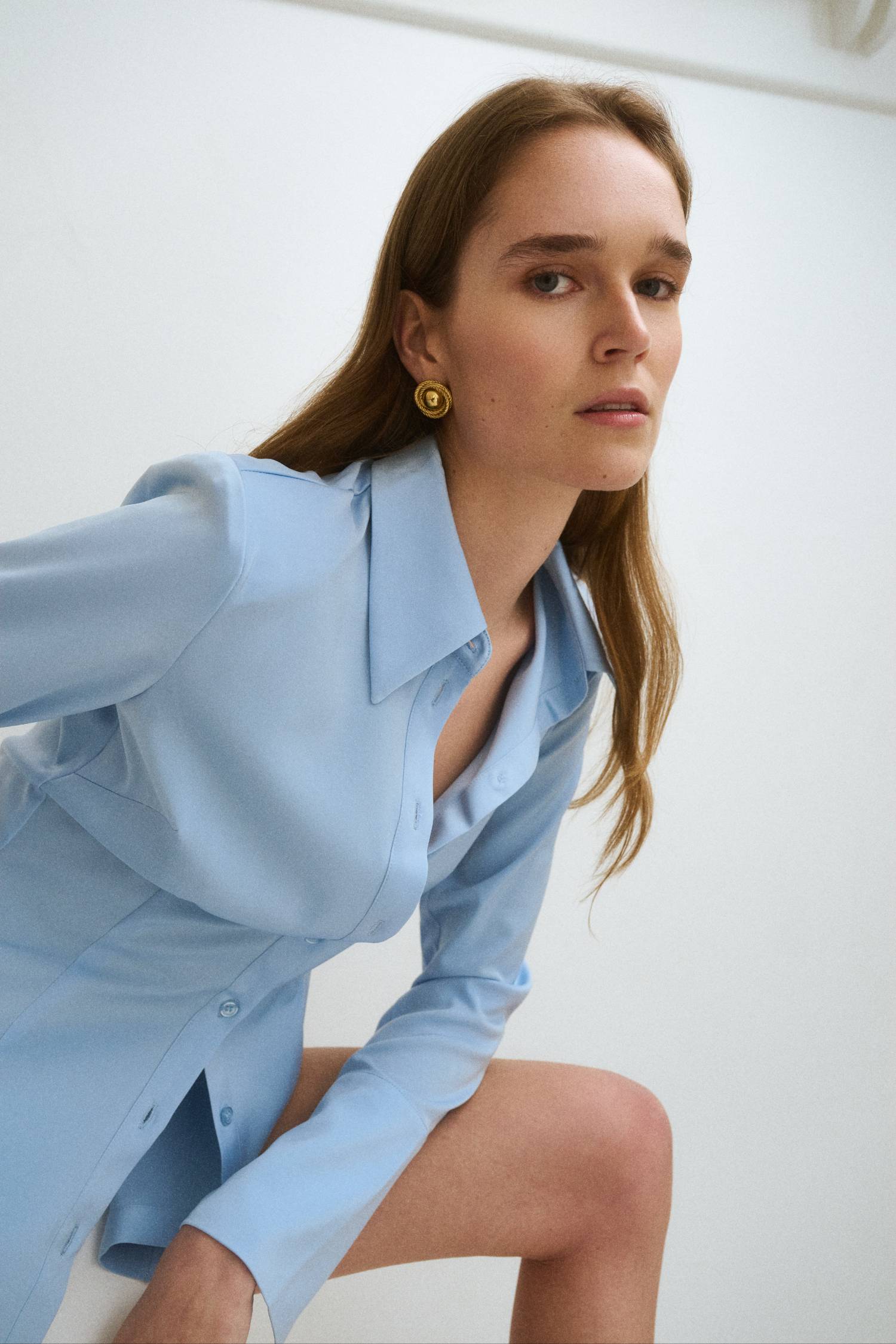 Structured Shirt | Baby Blue