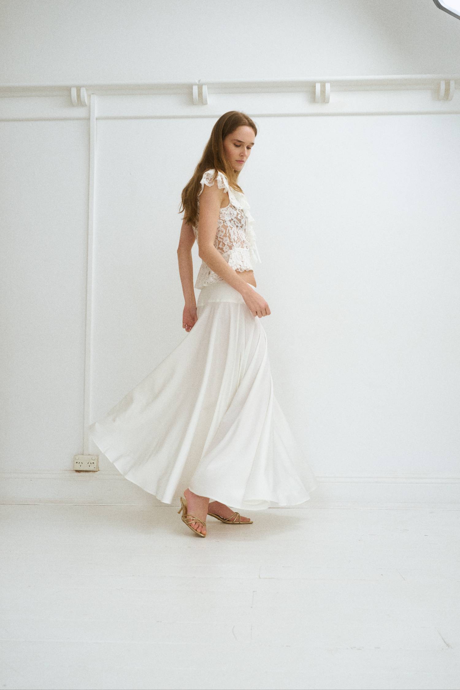 Basque Full Skirt | Ivory