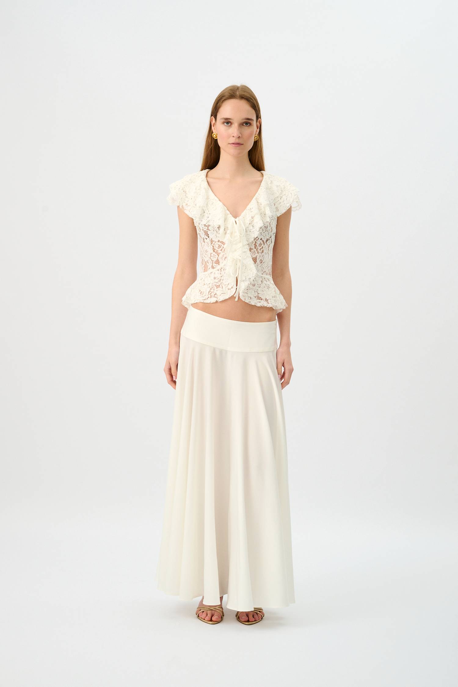 Basque Full Skirt | Ivory