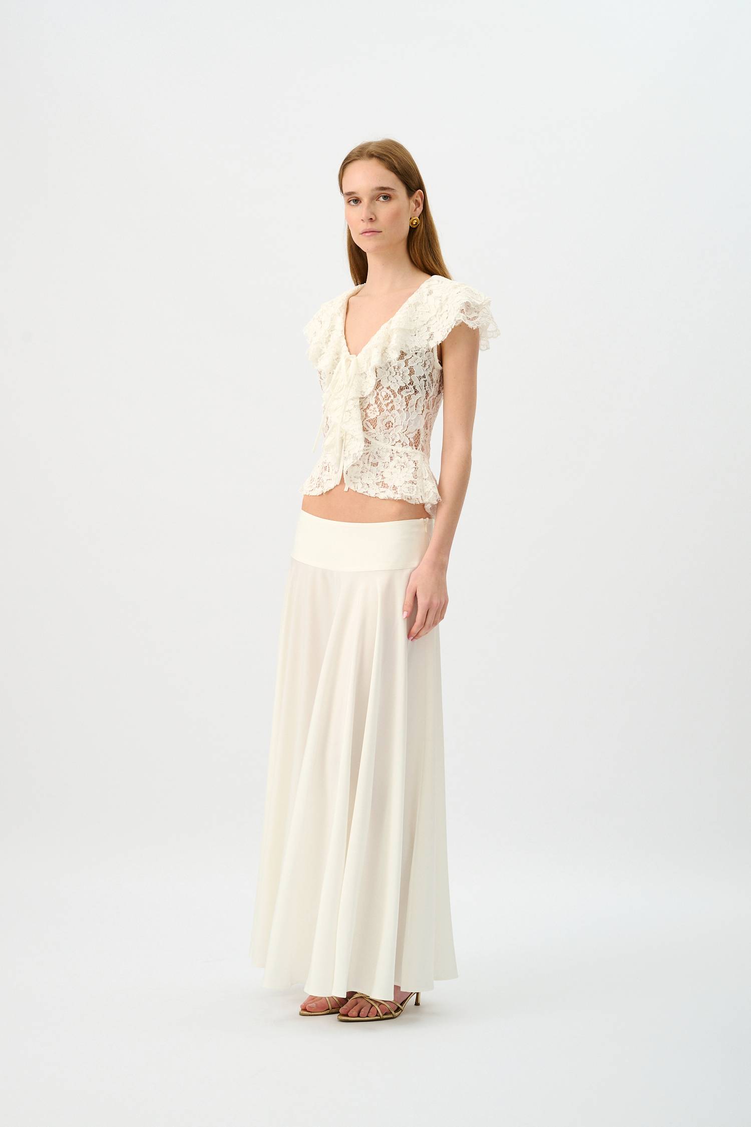Basque Full Skirt | Ivory