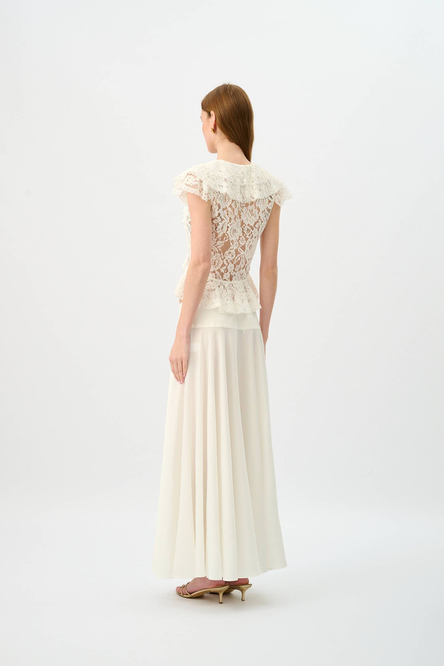 Basque Full Skirt | Ivory
