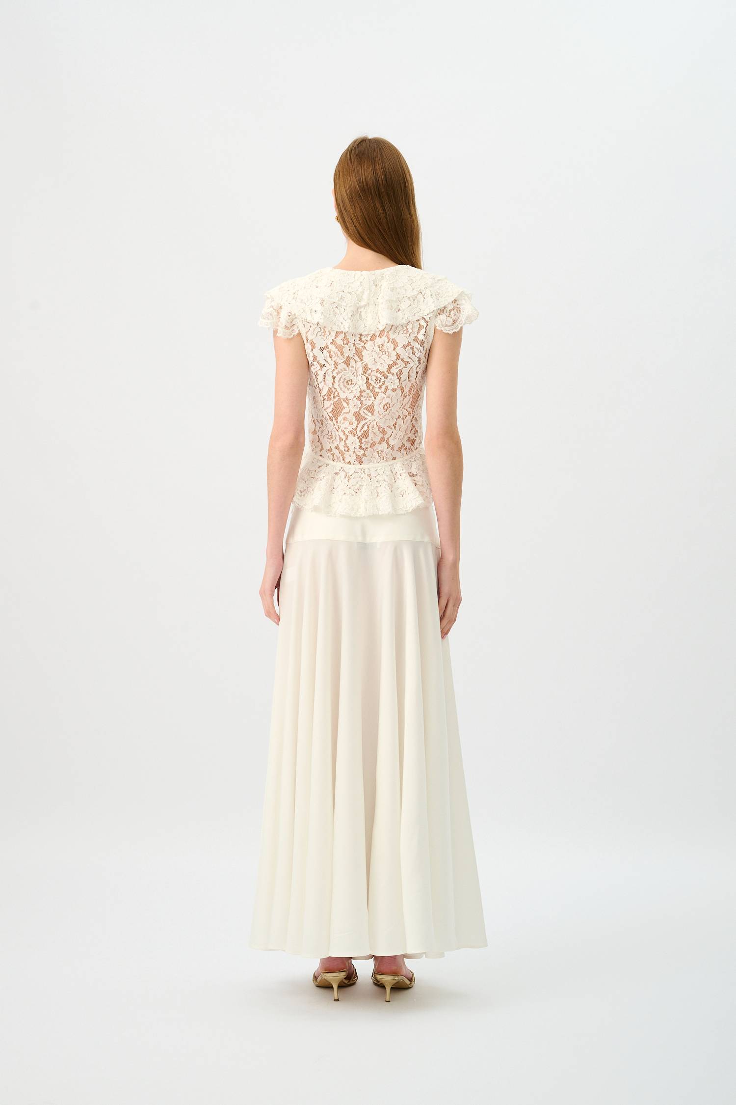 Basque Full Skirt | Ivory