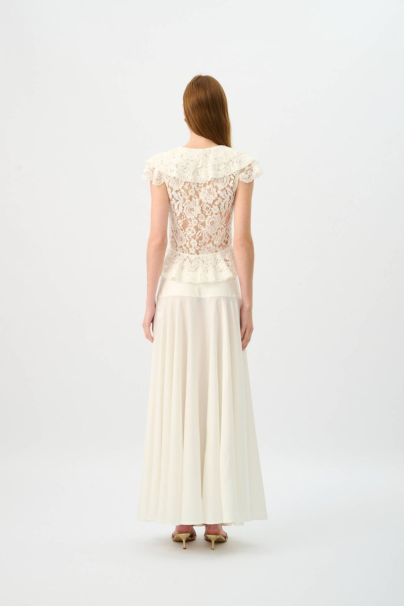 Basque Full Skirt | Ivory