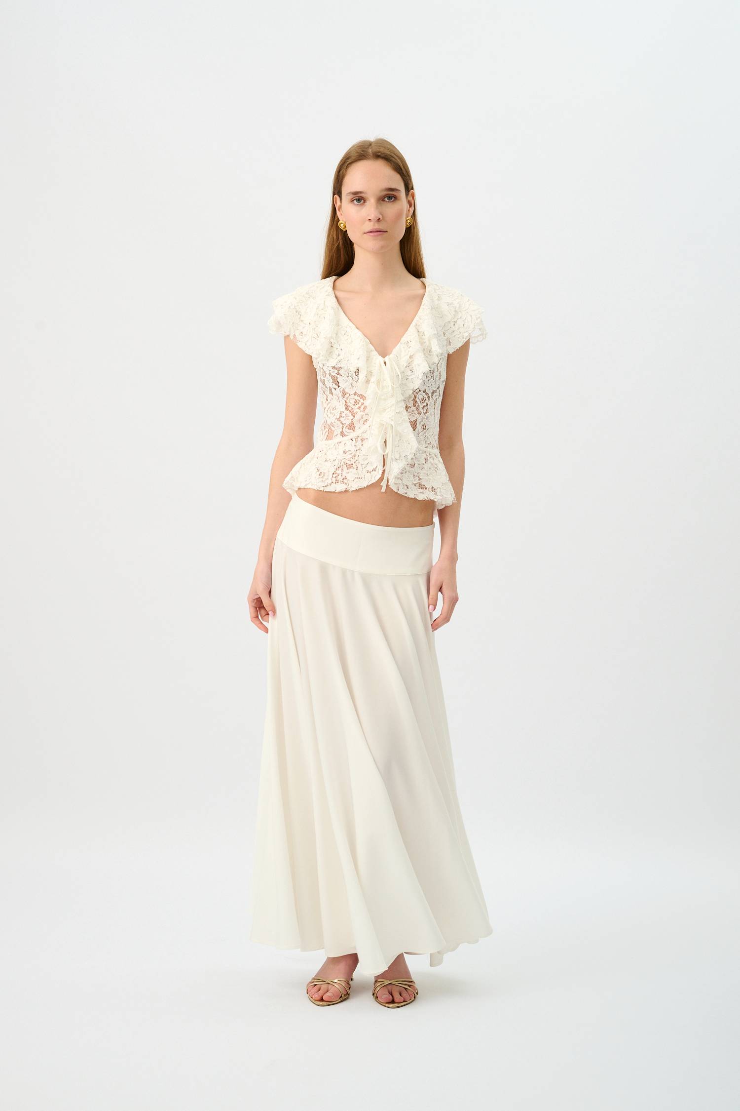 Basque Full Skirt | Ivory