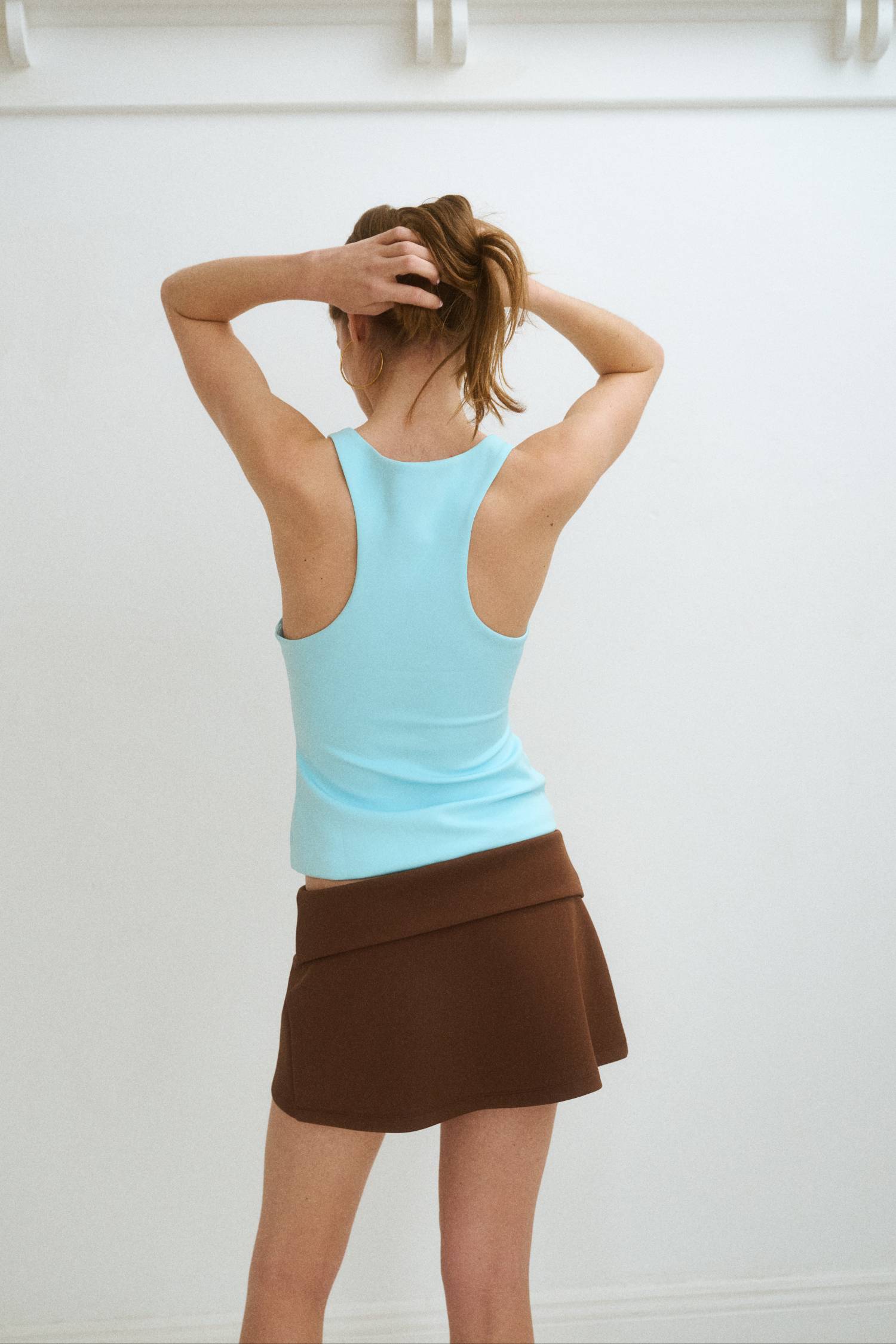 Alba Mini Skirt | Chocolate