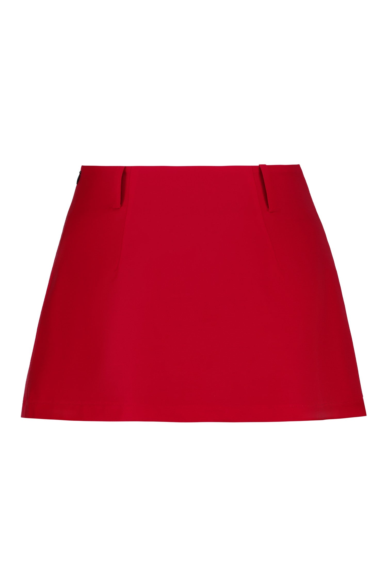 Suit Mini Skirt | Cherry Red