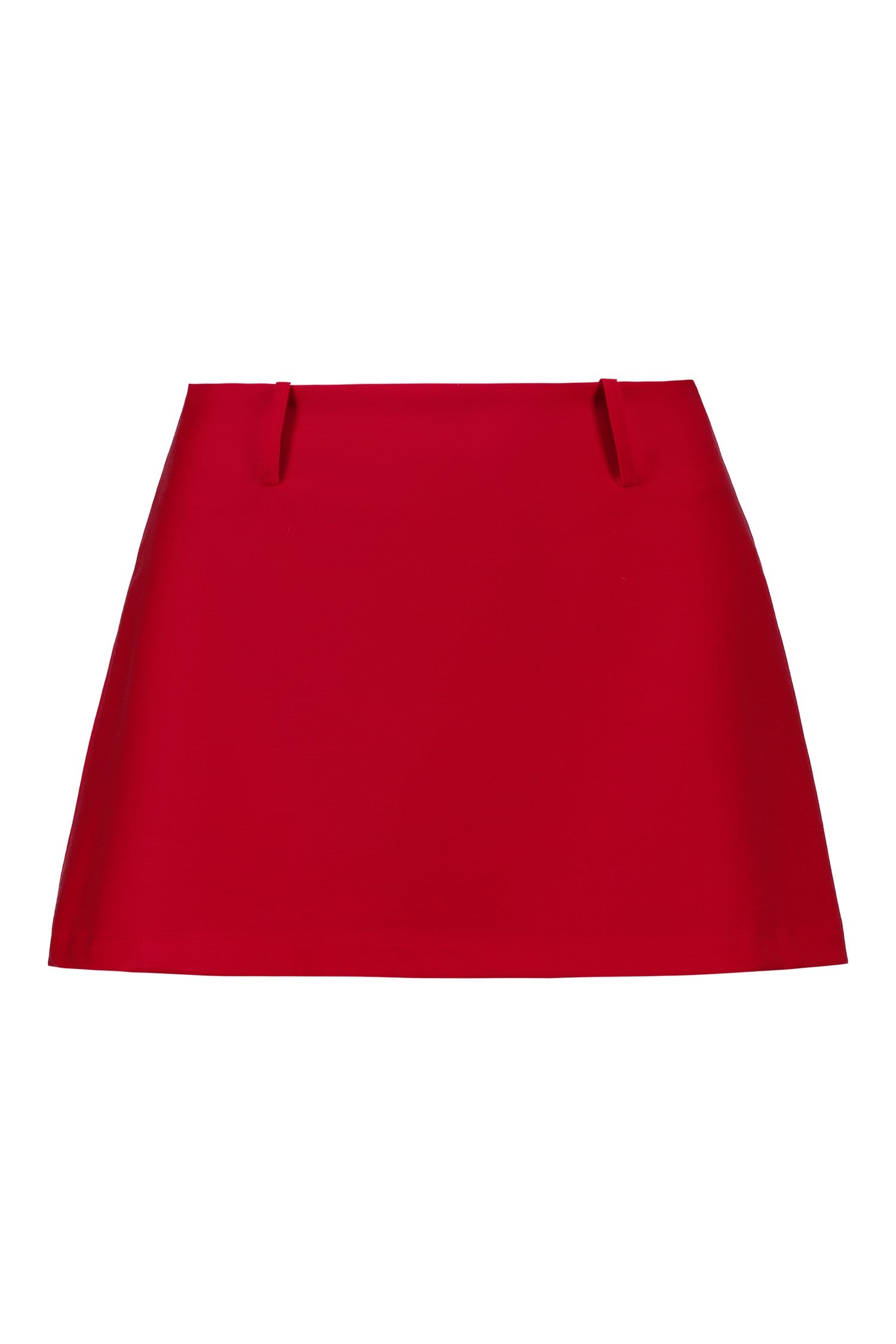 Suit Mini Skirt | Cherry Red