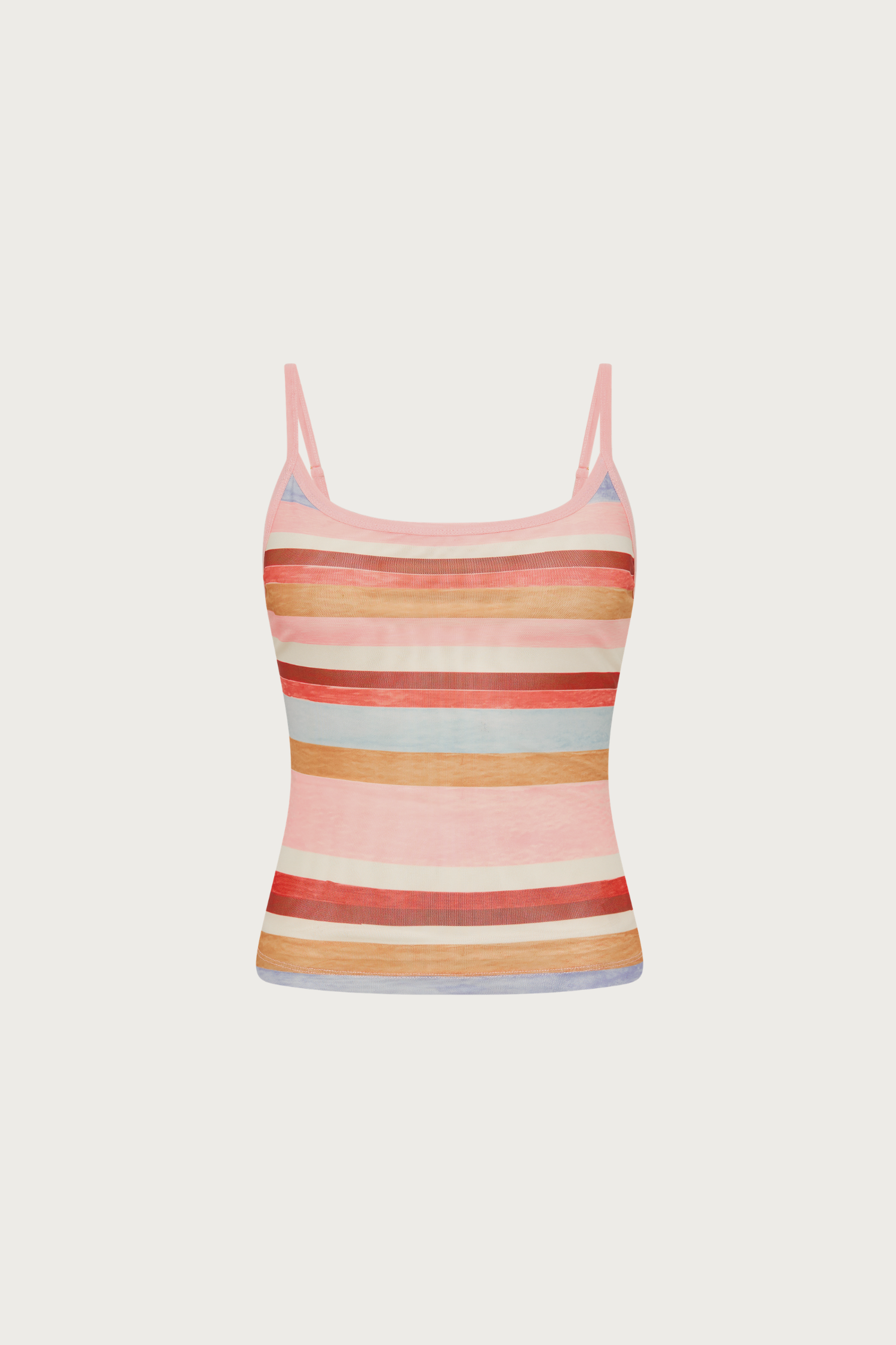 Camisole | Mesh Blush Stripe