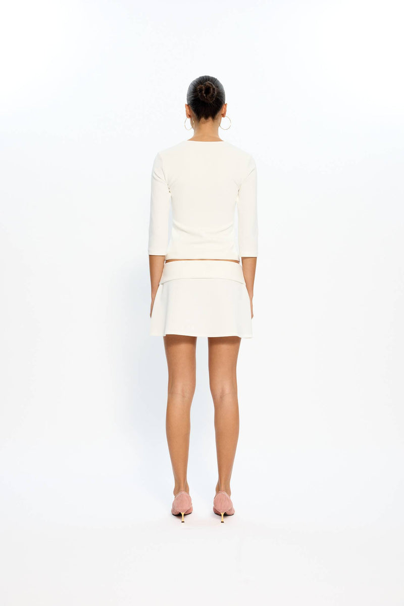 Alba Mini Skirt | White