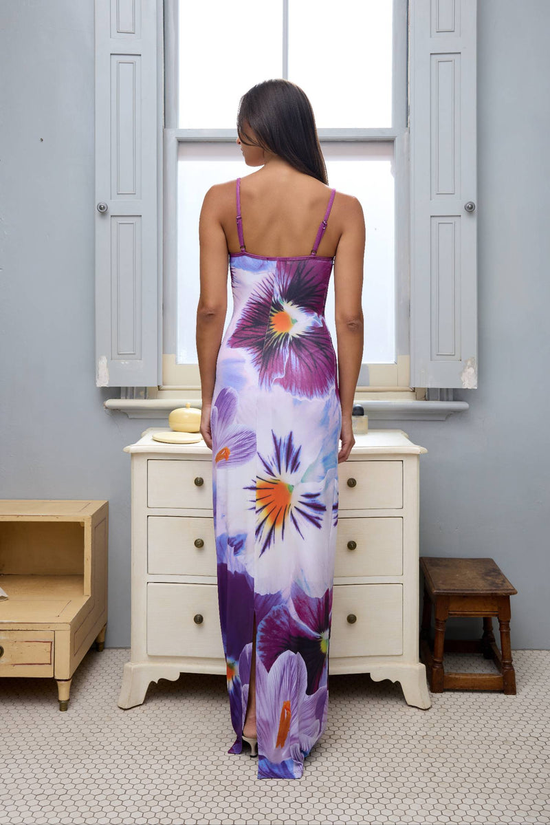 Slip Dress | Indigo Blossom