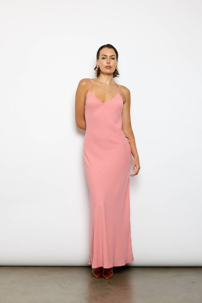 Georgette Maxi Dress | Blush