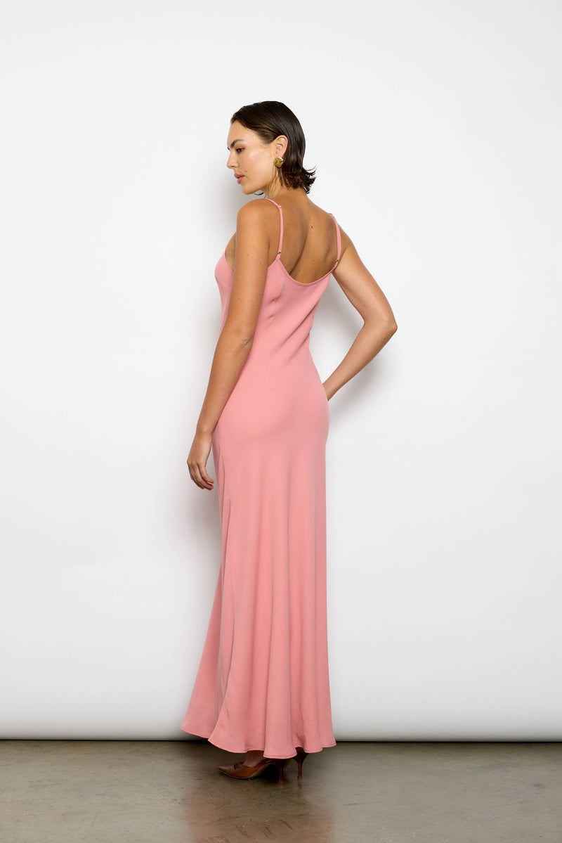 Georgette Maxi Dress | Blush