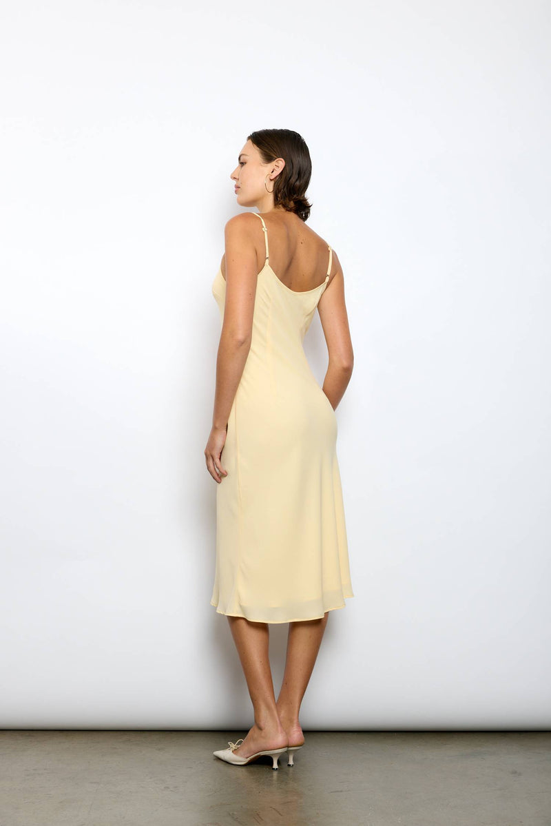 Georgette Midi Dress | Lemon