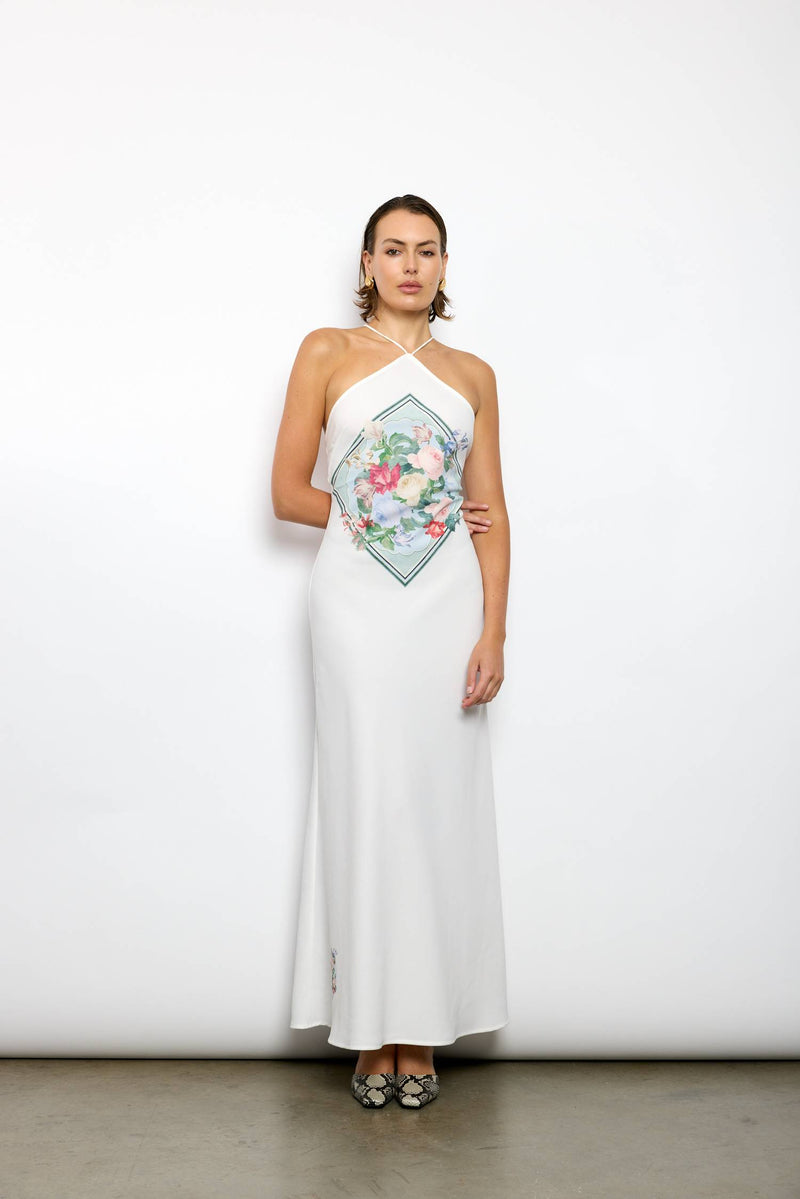 Halter Maxi Dress | Diamond