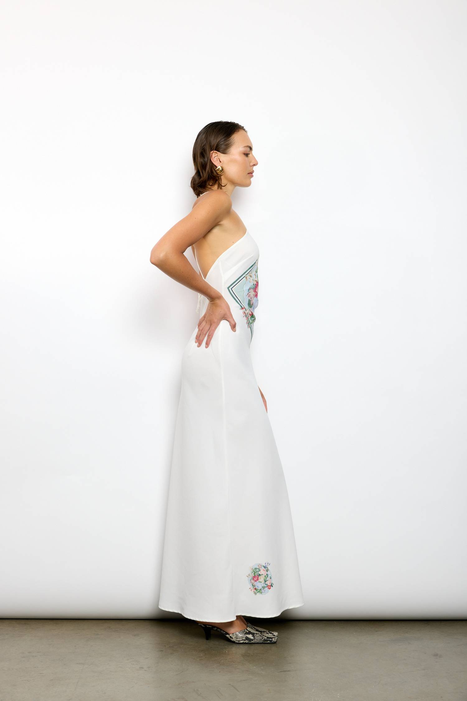 Halter Maxi Dress | Diamond