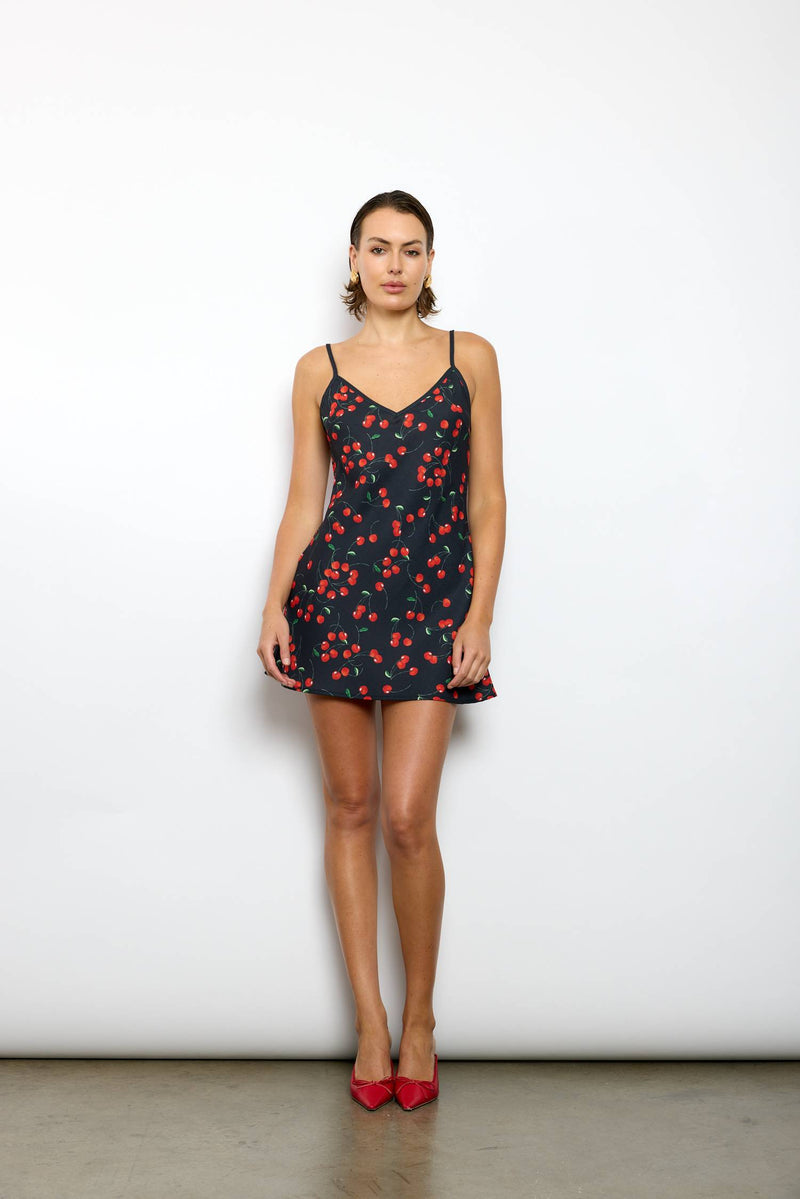 Bias Mini Dress | Cherry