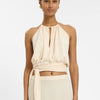 Draped Halter Top | Ivory
