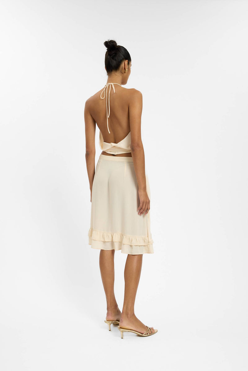Draped Halter Top | Ivory