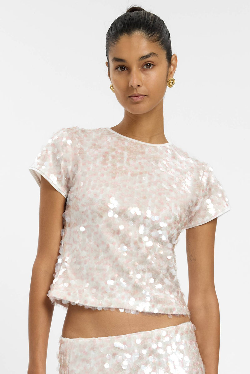 Fitted Tee | Sequin