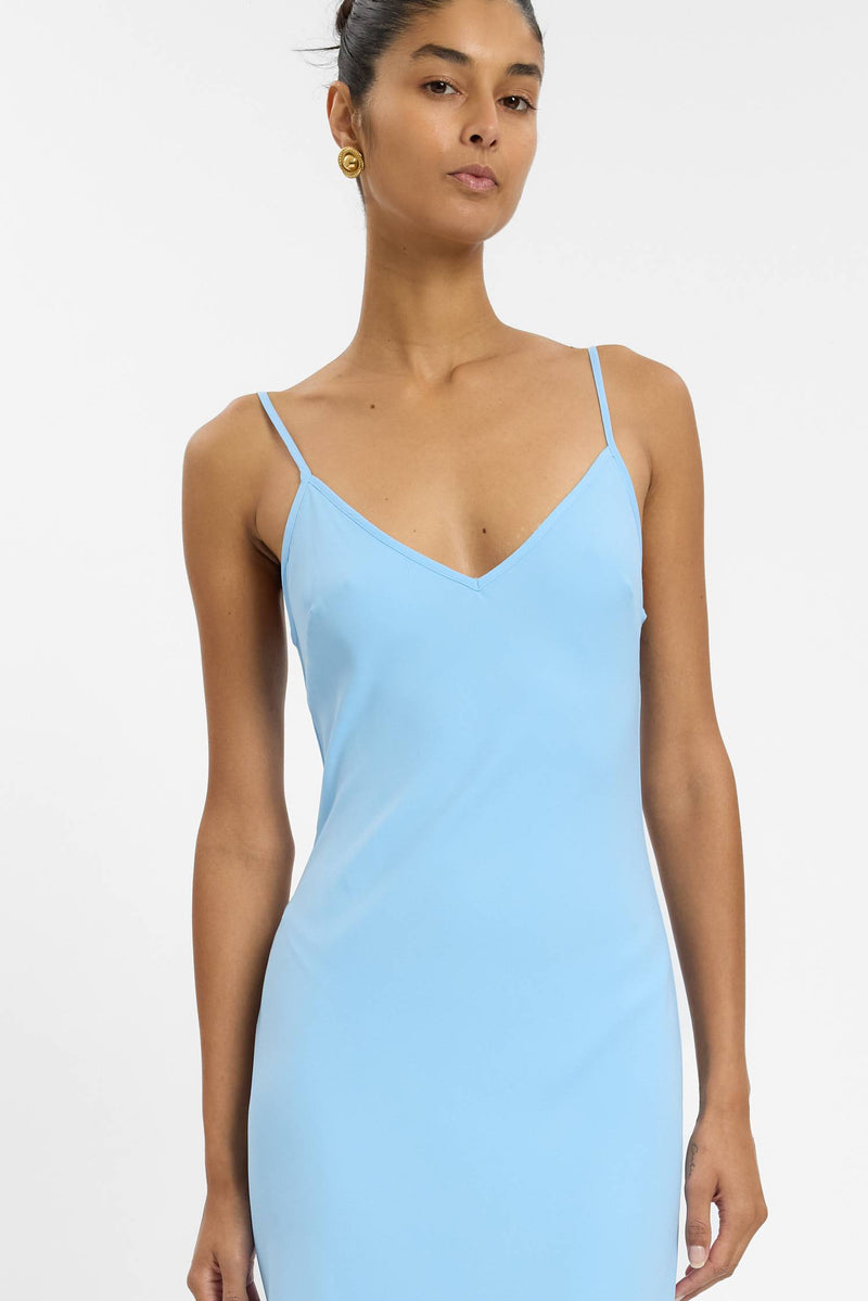 Georgette Maxi Dress | Baby Blue