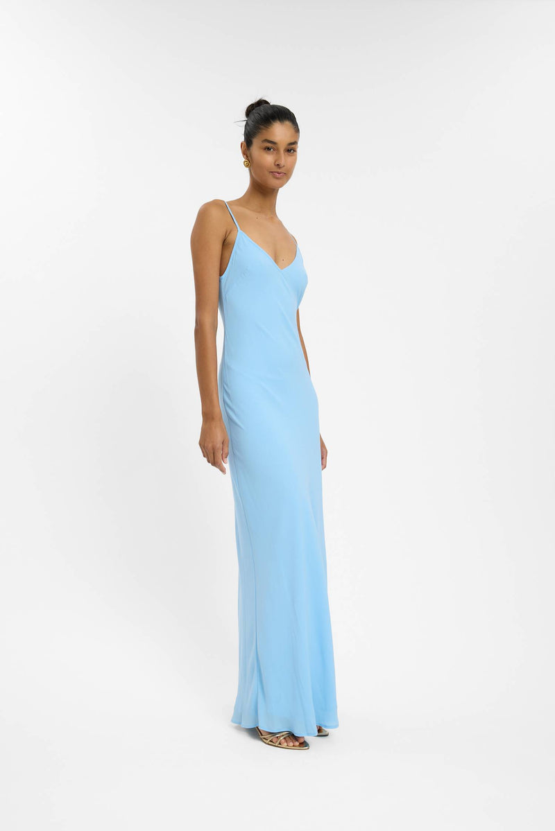 Georgette Maxi Dress | Baby Blue