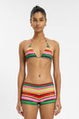 Triangle Top | Emerald Stripe