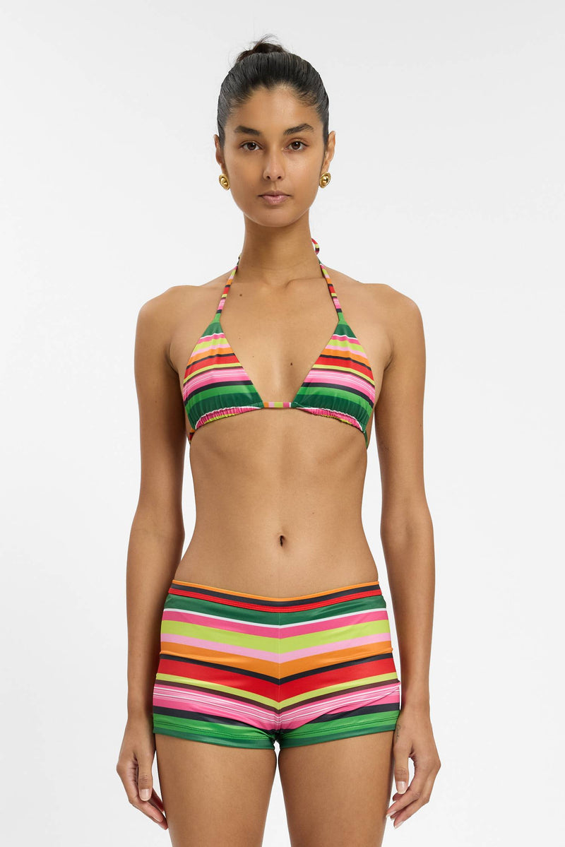 Triangle Top | Emerald Stripe