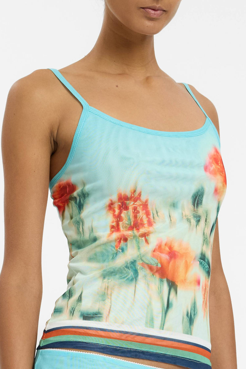 Camisole | Mesh Baby Blue