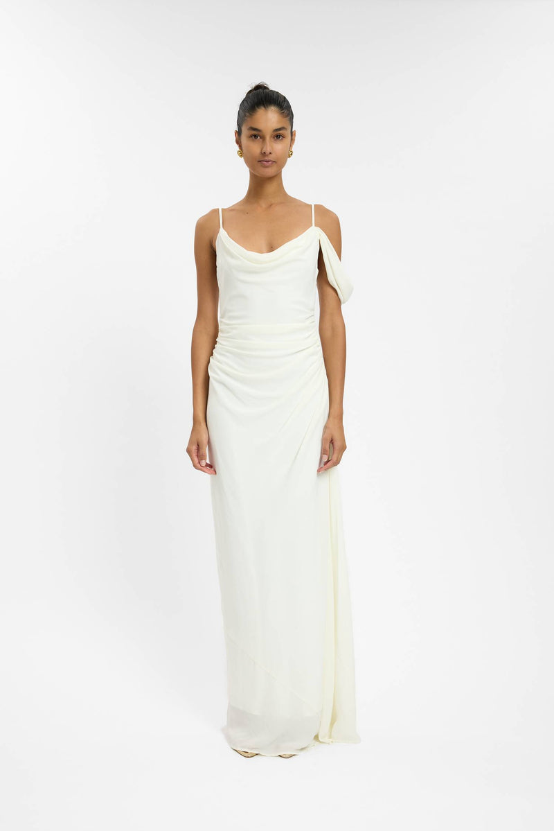 Draped Gown | White