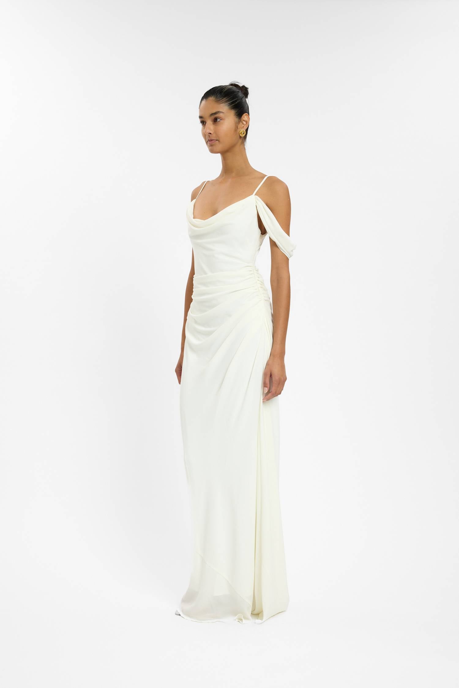 Draped Gown | White