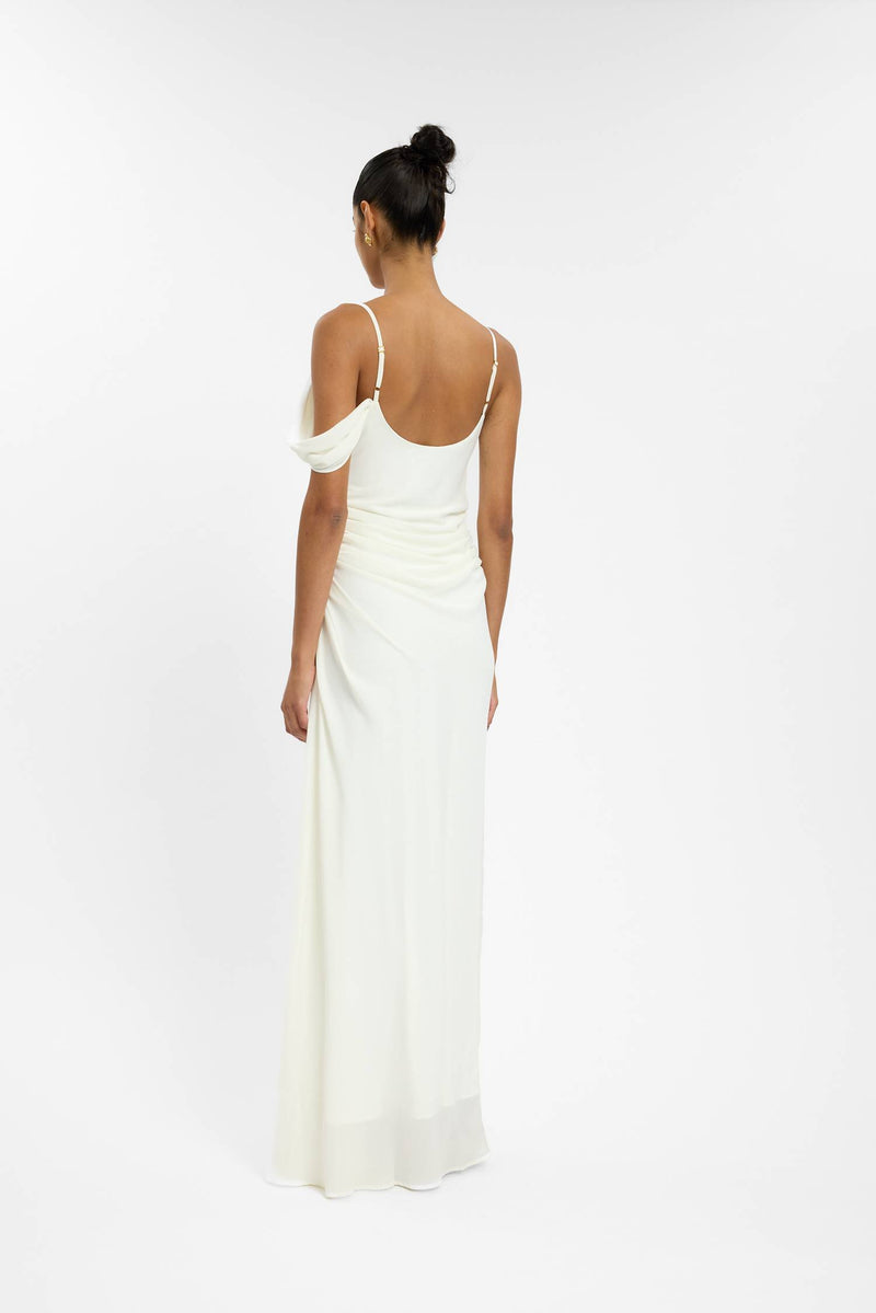 Draped Gown | White