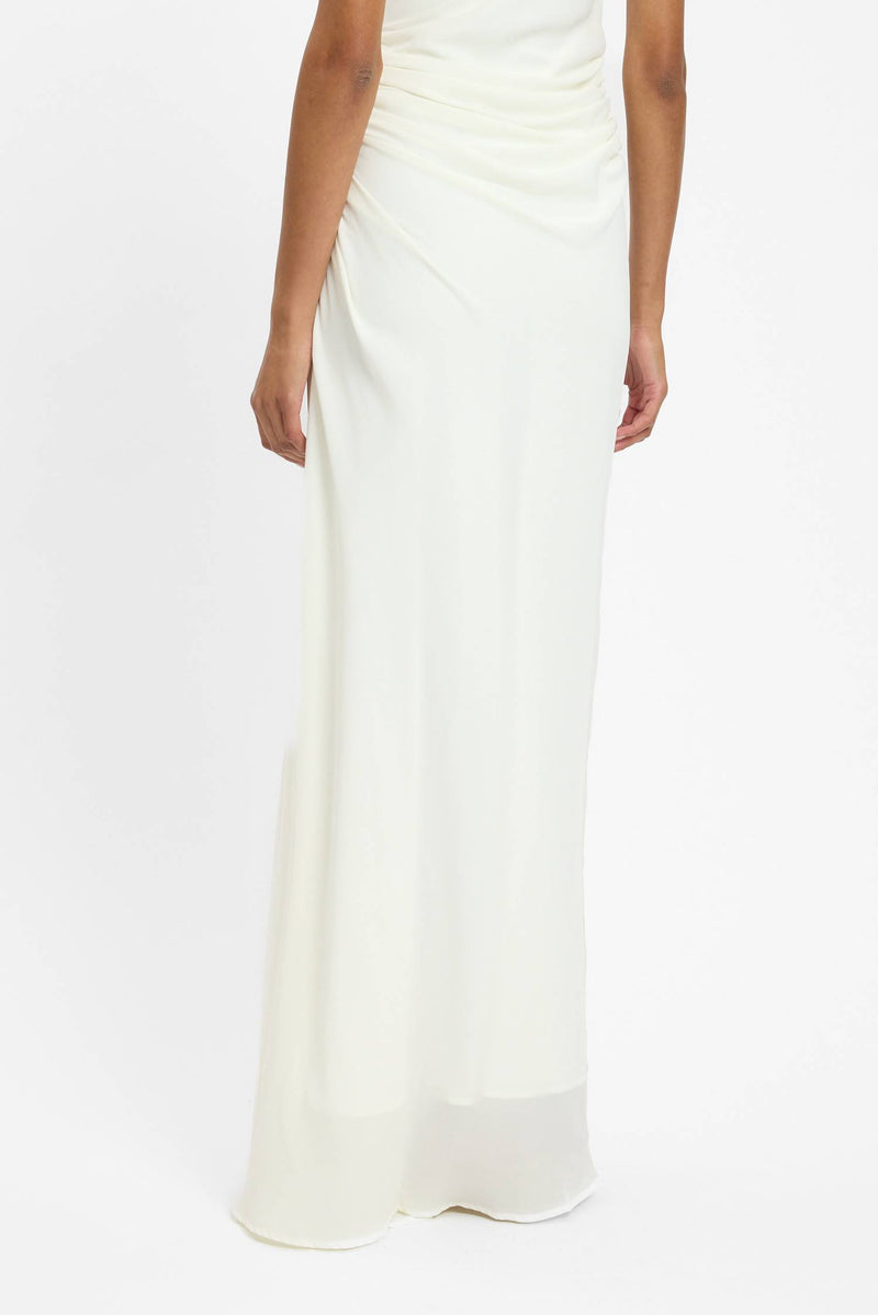 Draped Gown | White