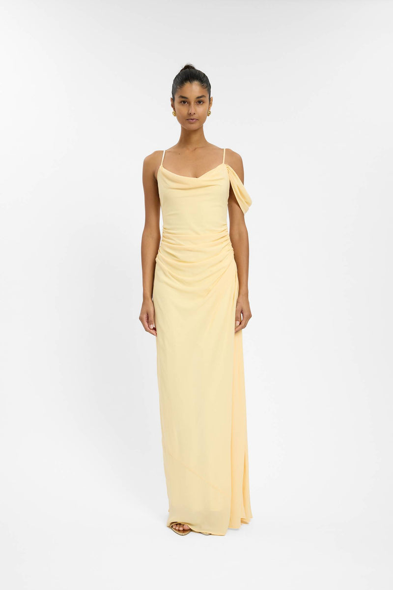 Draped Gown | Lemon