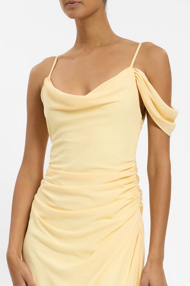 Draped Gown | Lemon