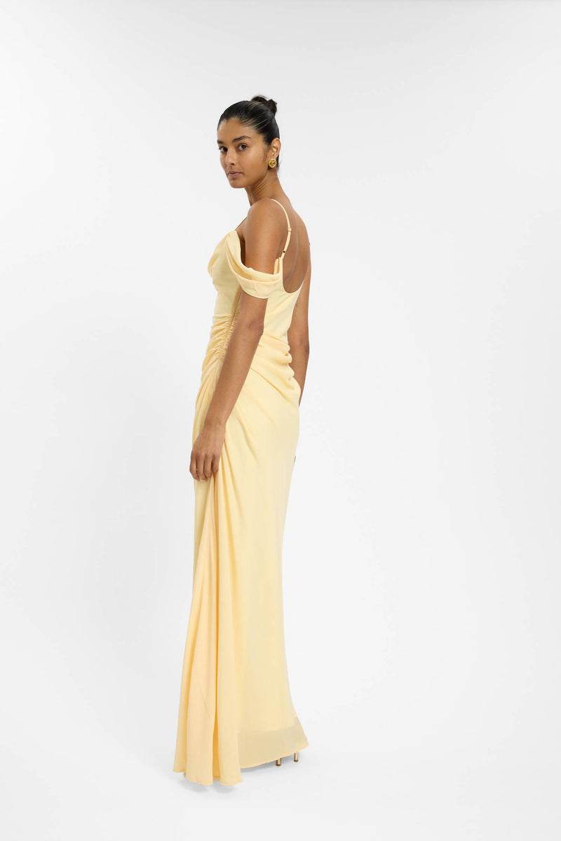 Draped Gown | Lemon