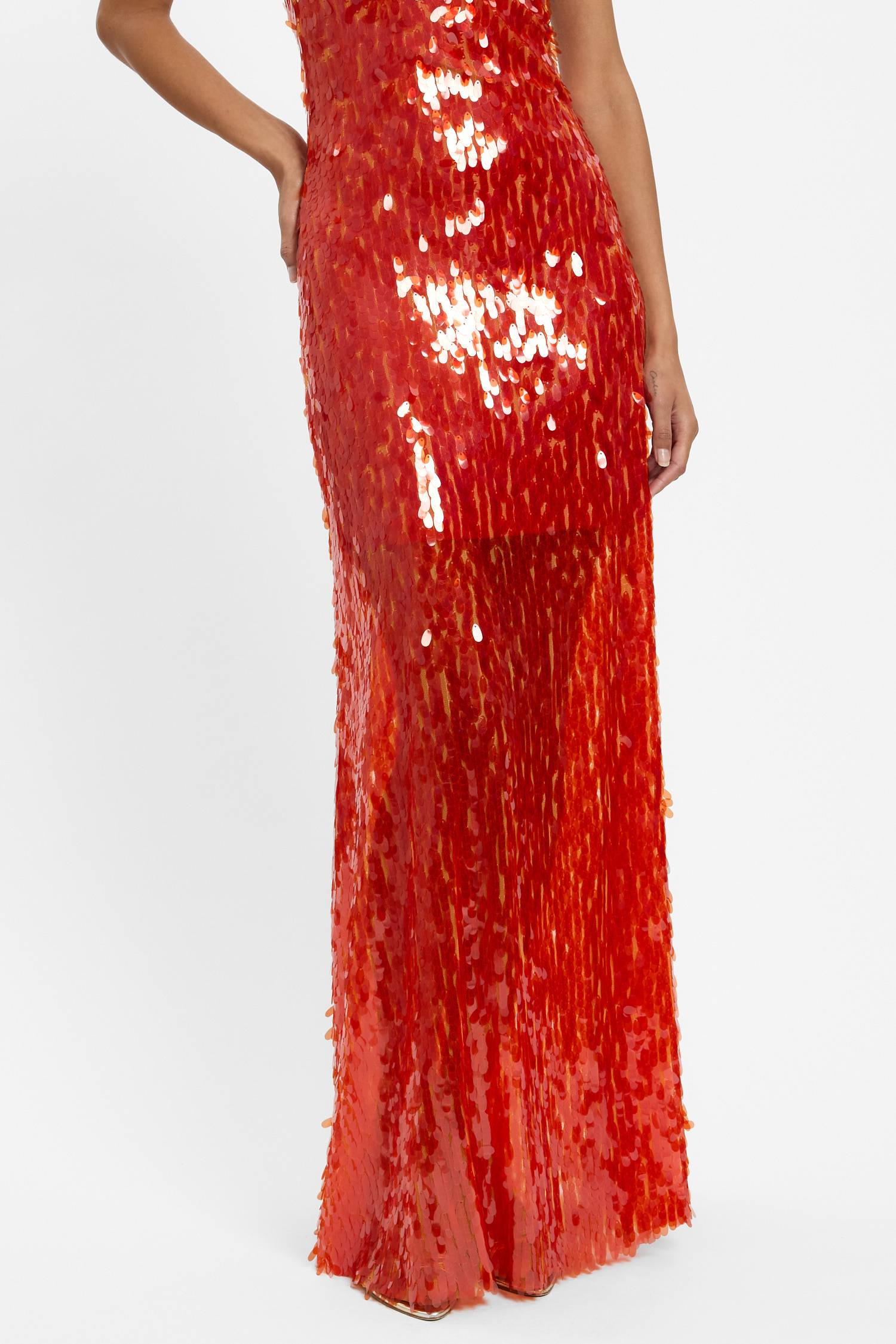 Backless Gown | Burnt Orange Sequin