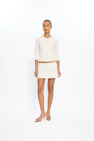 Alba Mini Skirt | White