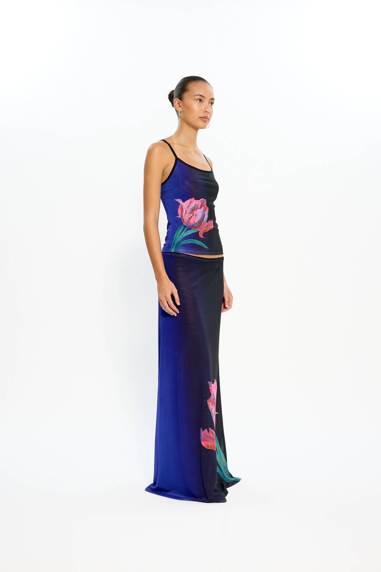 Camisole | Mesh Cobalt Floral