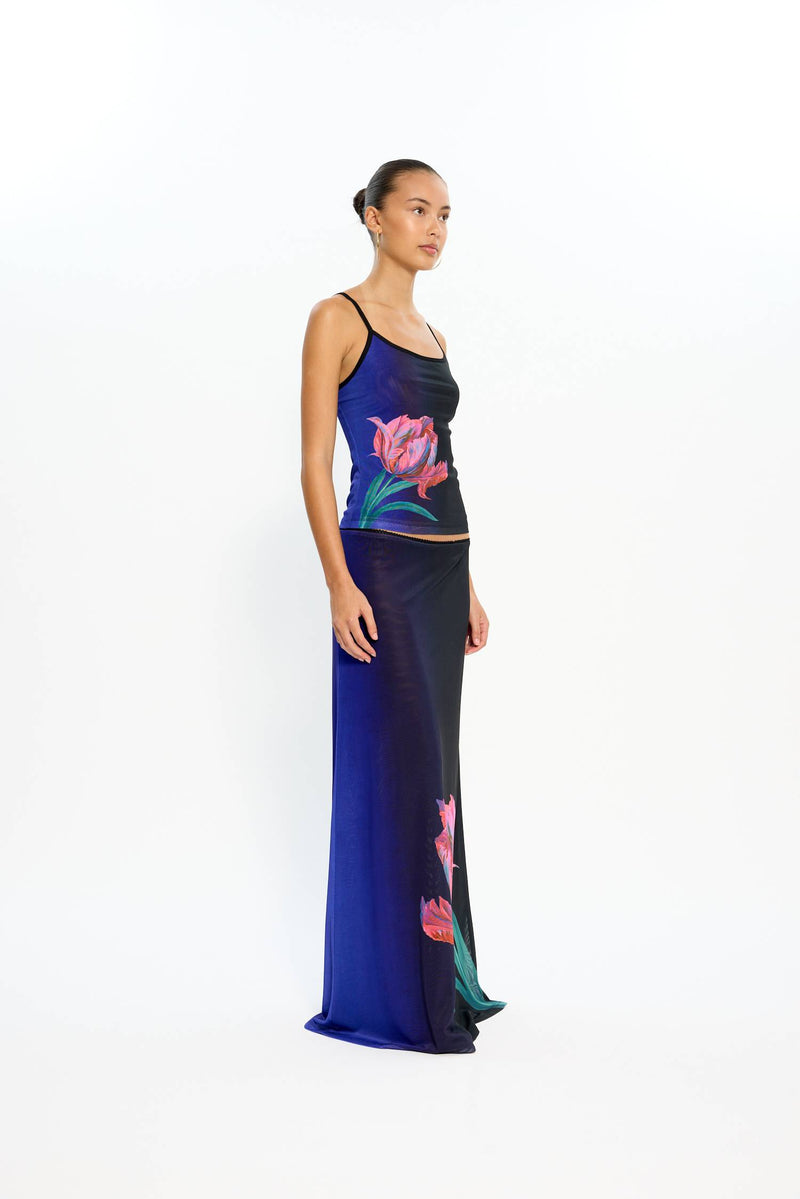Camisole | Mesh Cobalt Floral