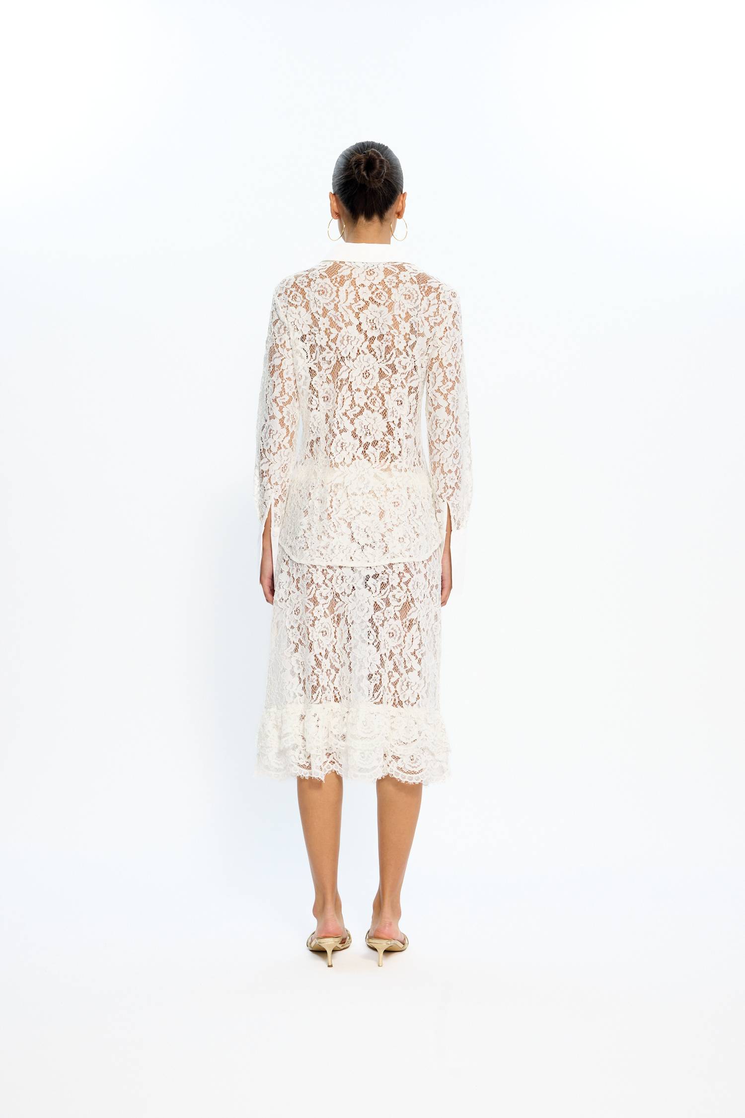 Gina Shirt | White Lace