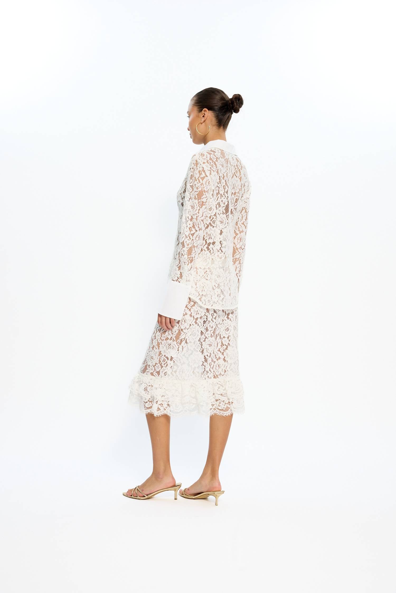 Gina Shirt | White Lace