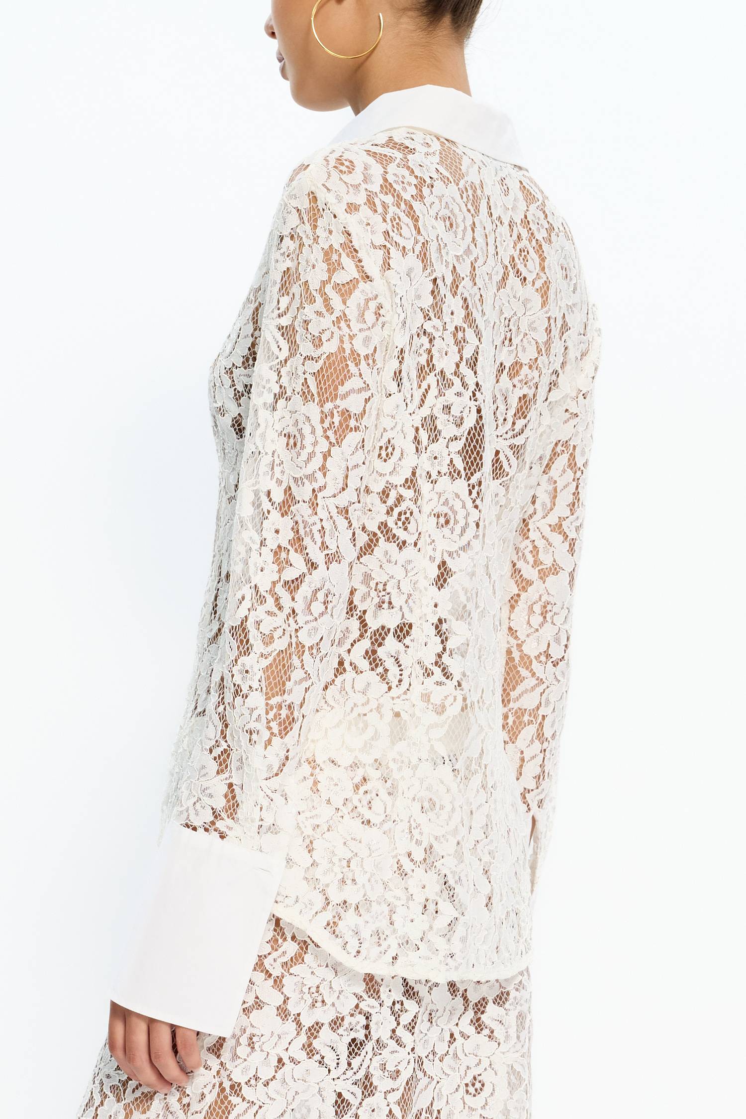 Gina Shirt | White Lace