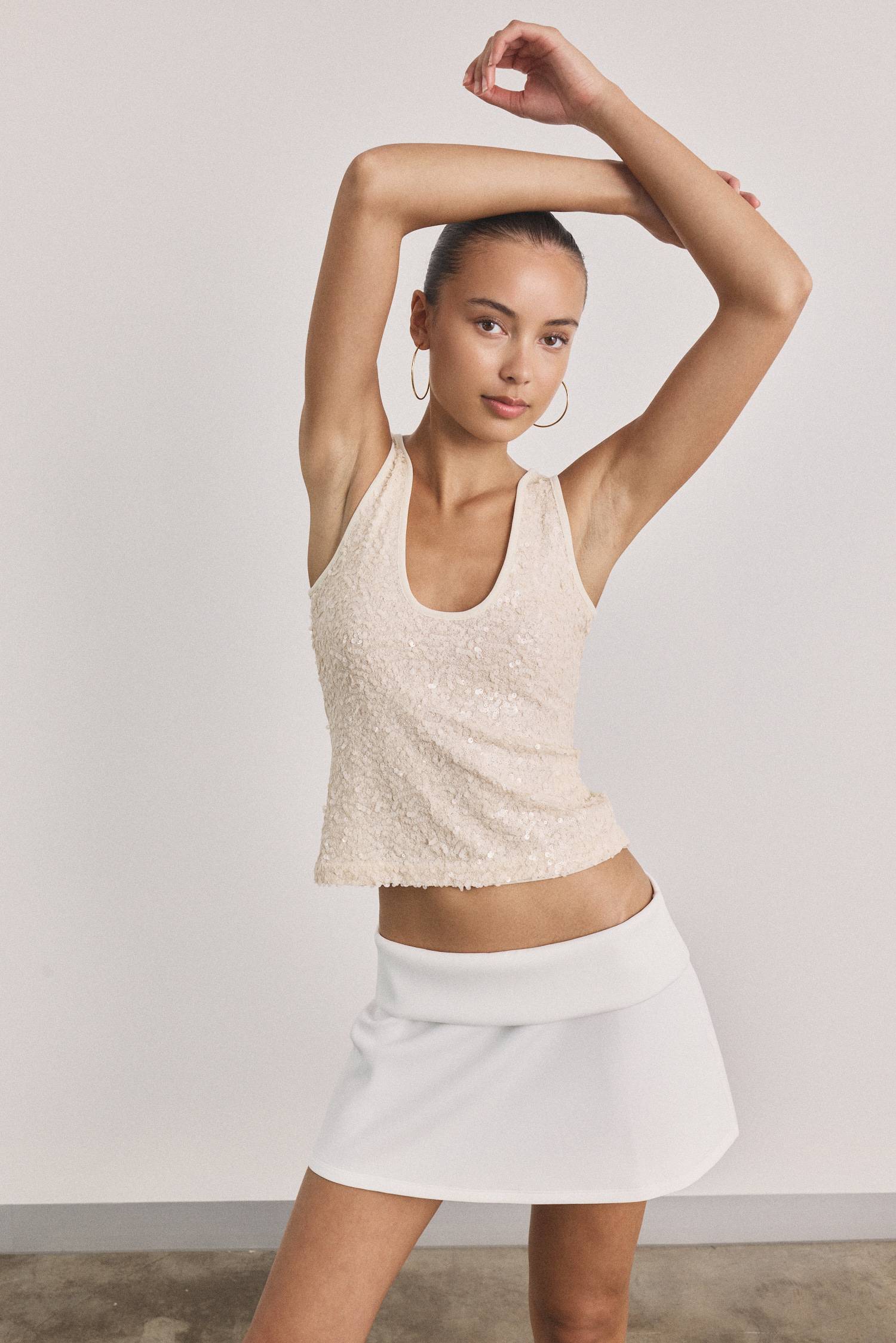 Alba Mini Skirt | White