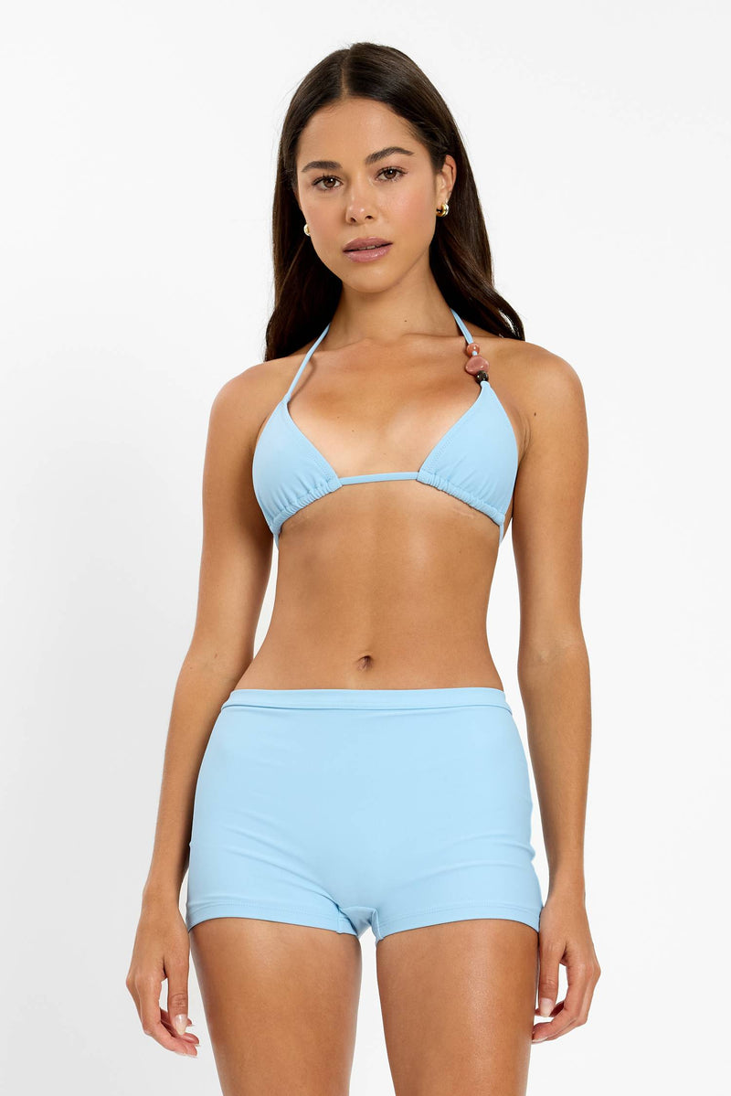 Triangle Top | Beaded Baby Blue