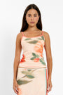 Camisole | Mesh Peach Floral