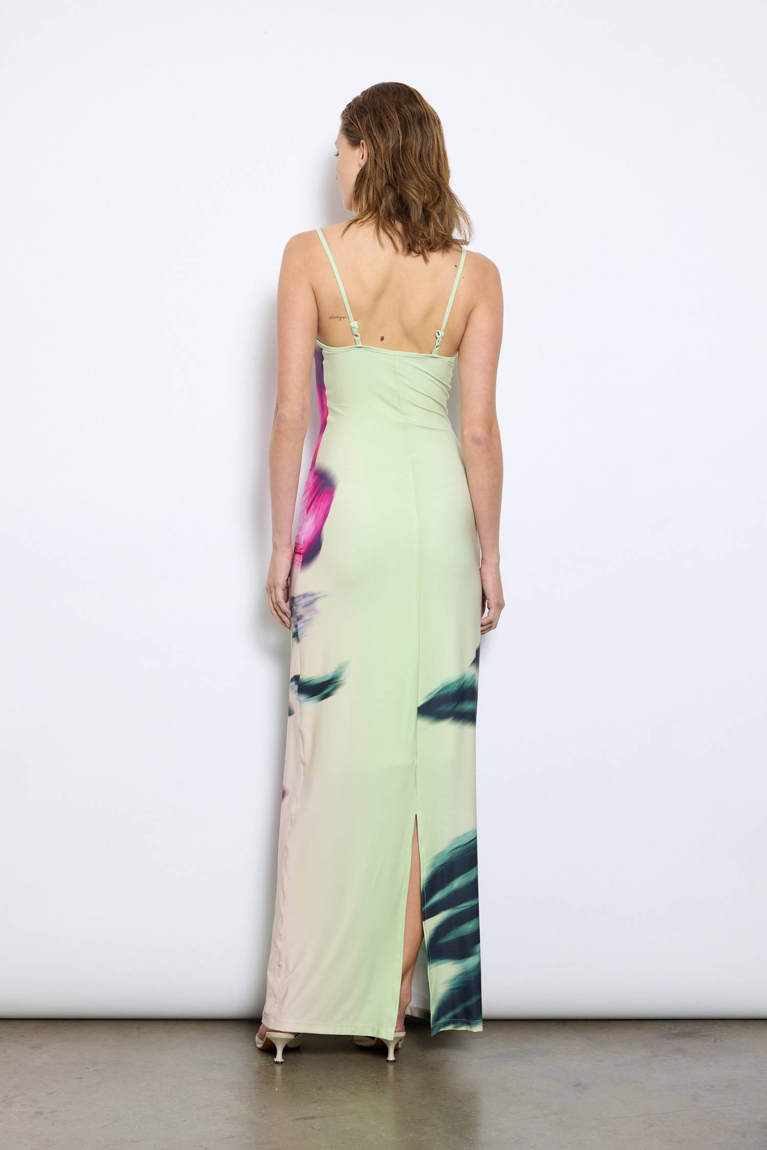Slip Dress | Lime Floral