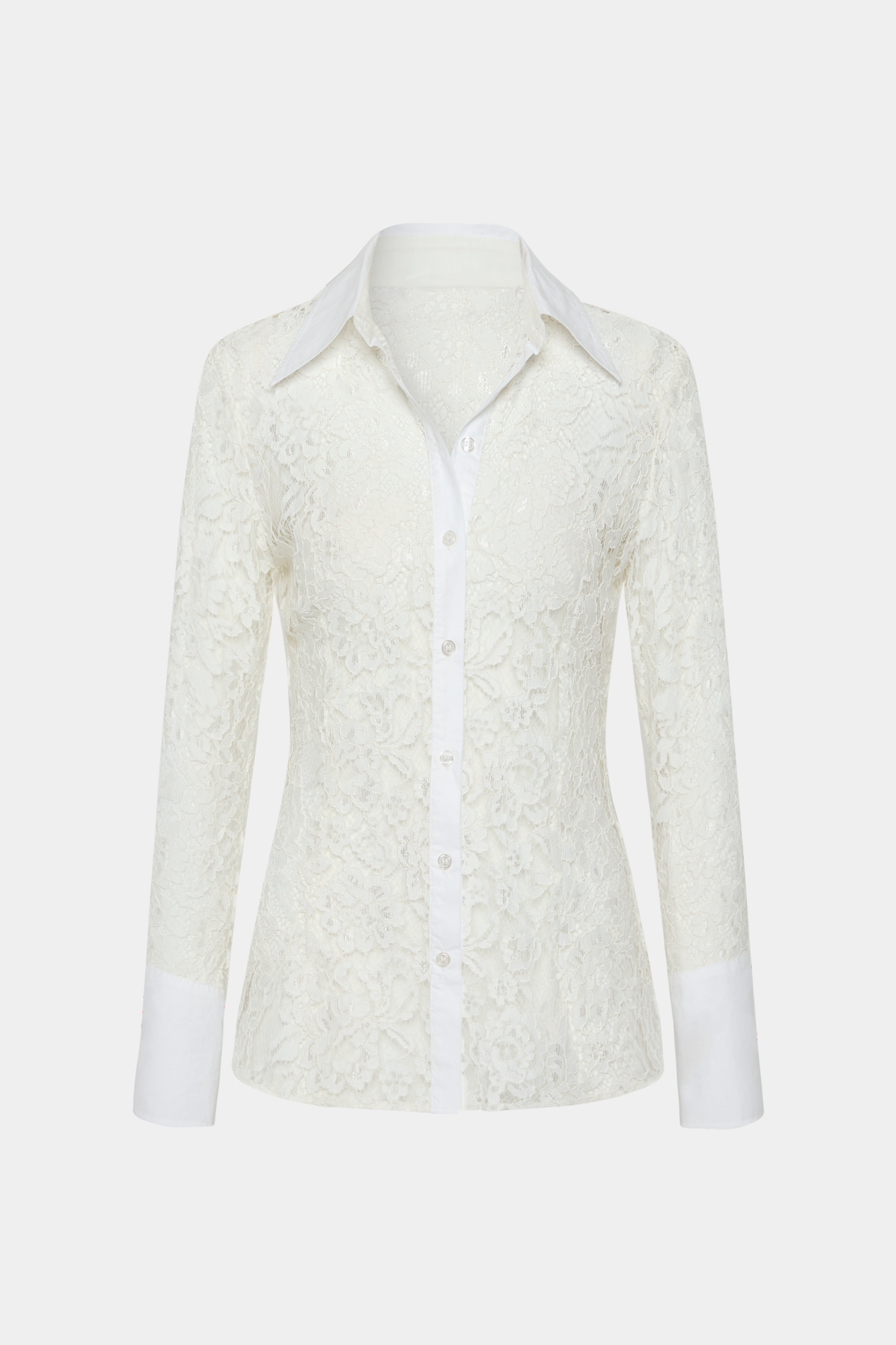 Gina Shirt | White Lace