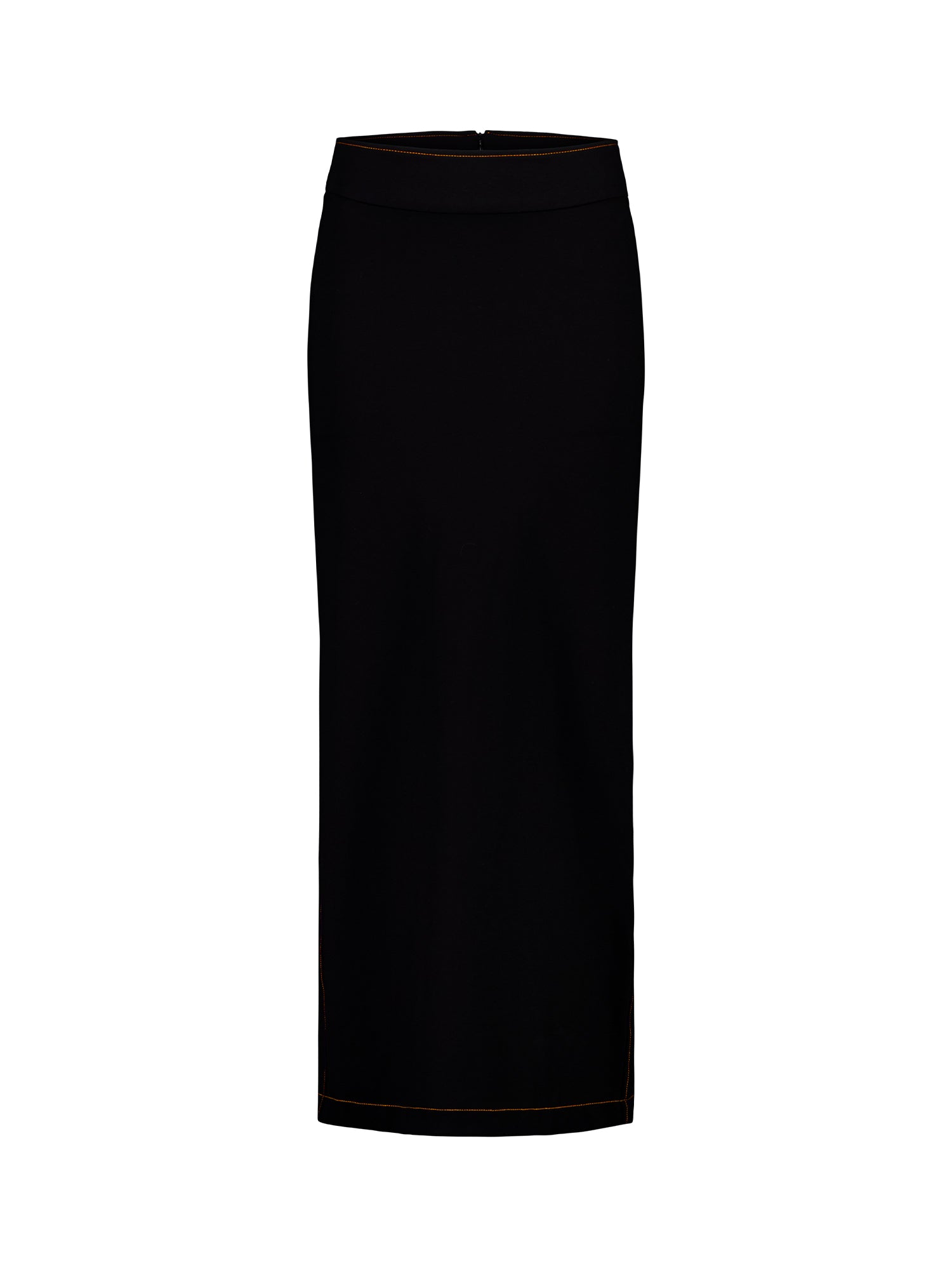 Contrast Yoke Maxi Skirt | Black